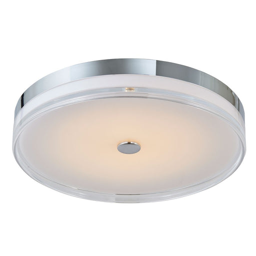 Abra Lighting Iris 1Lt 3CCT 20" Low Profile Flushmount, Chrome - 30042FM-CH-IRIS