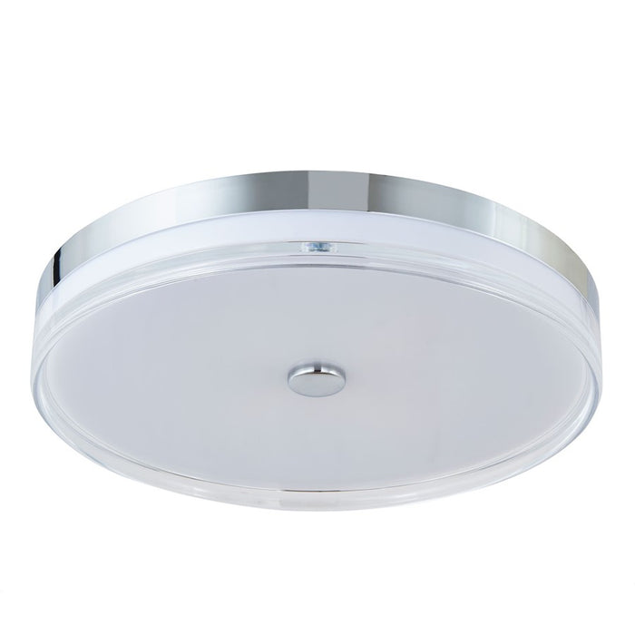 Abra Lighting Iris 1 Light 3CCT 20" Low Profile Flushmount, Chrome