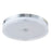 Abra Lighting Iris 1 Light 3CCT 20" Low Profile Flushmount, Chrome