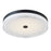 Abra Lighting Iris 1 Light 3CCT 20" Low Profile Flushmount, Black