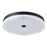 Abra Lighting Iris 1 Light 3CCT 20" Low Profile Flushmount, Black
