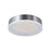 Abra Lighting Waves 1 Light 12" Ribbed Acrylic Flushmount, Nickel