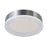 Abra Lighting Waves 1 Light 12" Ribbed Acrylic Flushmount, Nickel