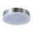 Abra Lighting Waves 1 Light 12" Ribbed Acrylic Flushmount, Nickel