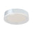 Abra Lighting Waves 1 Light 12" Ribbed Acrylic Flushmount, Chrome