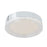 Abra Lighting Waves 1 Light 12" Ribbed Acrylic Flushmount, Chrome