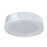 Abra Lighting Waves 1 Light 12" Ribbed Acrylic Flushmount, Chrome