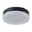 Abra Lighting Waves 1 Light 12" Ribbed Acrylic Flushmount, Black