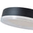 Abra Lighting Waves 1 Light 12" Ribbed Acrylic Flushmount, Black
