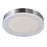 Abra Lighting Waves 1 Light 16" Ribbed Acrylic Flushmount, Nickel