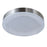 Abra Lighting Waves 1 Light 16" Ribbed Acrylic Flushmount, Nickel