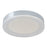 Abra Lighting Waves 1 Light 16" Ribbed Acrylic Flushmount, Chrome