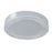Abra Lighting Waves 1 Light 16" Ribbed Acrylic Flushmount, Chrome
