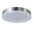 Abra Lighting Waves 1 Light 16" Ribbed Acrylic Flushmount, Black