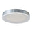 Abra Lighting Waves 1 Light 20" Ribbed Acrylic Flushmount, Chrome