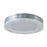 Abra Lighting Waves 1 Light 20" Ribbed Acrylic Flushmount, Chrome