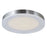 Abra Lighting Waves 1 Light 20" Ribbed Acrylic Flushmount, Nickel