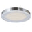 Abra Lighting Waves 1 Light 20" Ribbed Acrylic Flushmount, Nickel