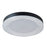 Abra Lighting Waves 1 Light 20" Ribbed Acrylic Flushmount, Black