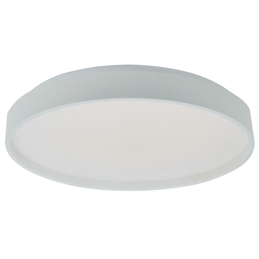 Abra Lighting Tambourine 1 Light 10" Flushmount, White