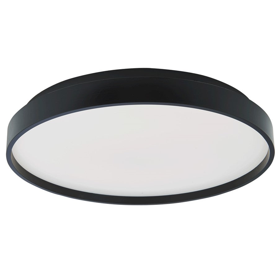 Abra Lighting Tambourine 1 Light 13" Flushmount, Black