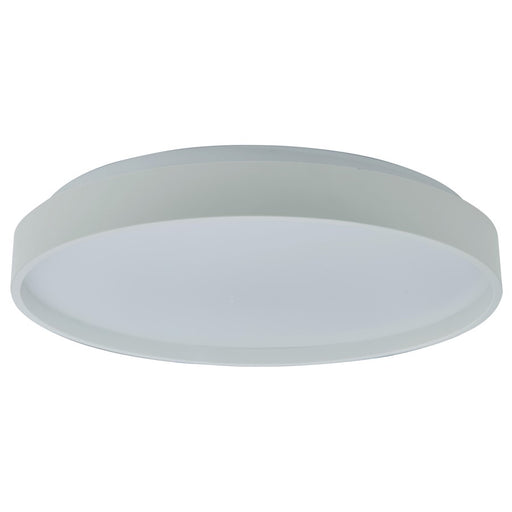 Abra Lighting Tambourine 1 Light 13" Flushmount, White