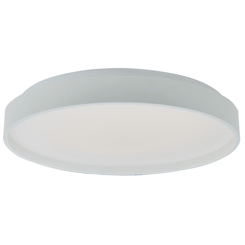 Abra Lighting Tambourine 1 Light 13" Flushmount, White