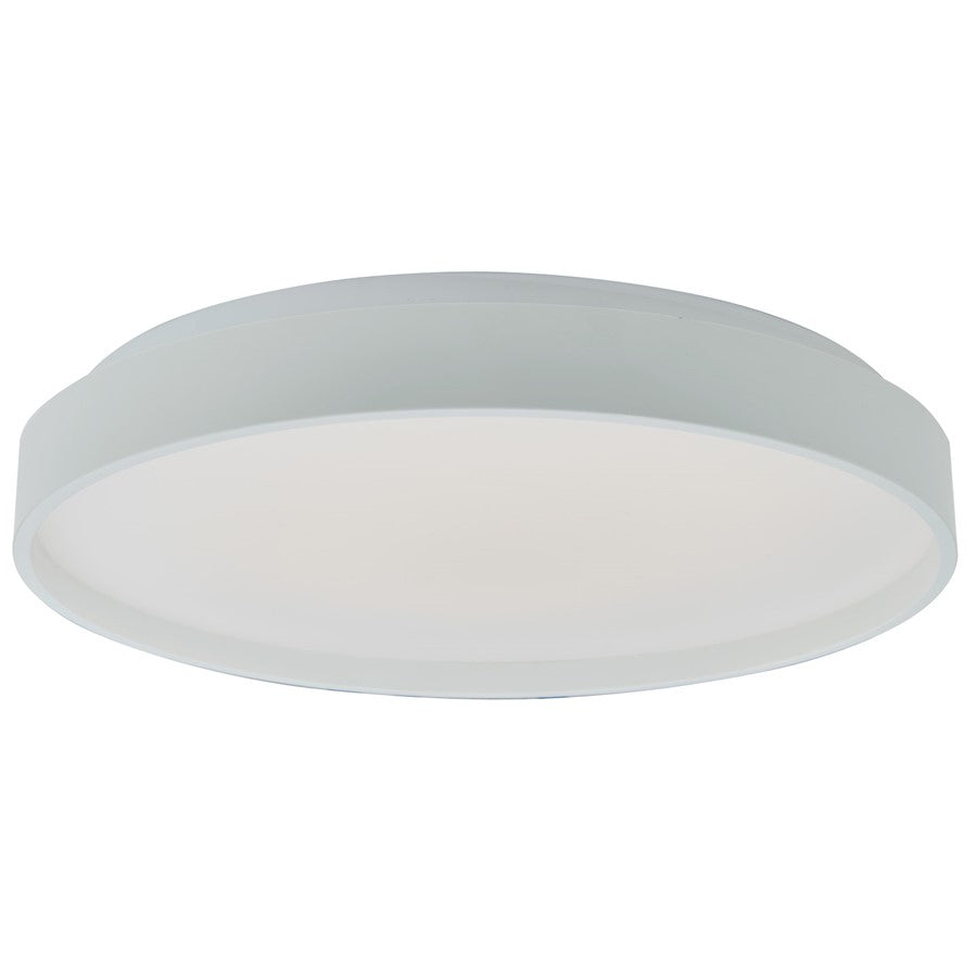 Abra Lighting Tambourine 1 Light 13" Flushmount, White
