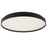 Abra Lighting Tambourine 1 Light 15" Flushmount, Black
