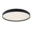 Abra Lighting Tambourine 1 Light 15" Flushmount, Black