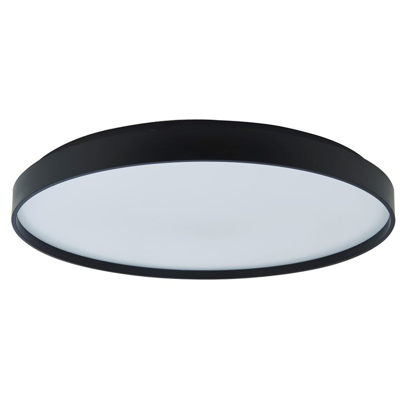 Abra Lighting Tambourine 1 Light 15" Flushmount, Black