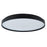 Abra Lighting Tambourine 1 Light 15" Flushmount, Black