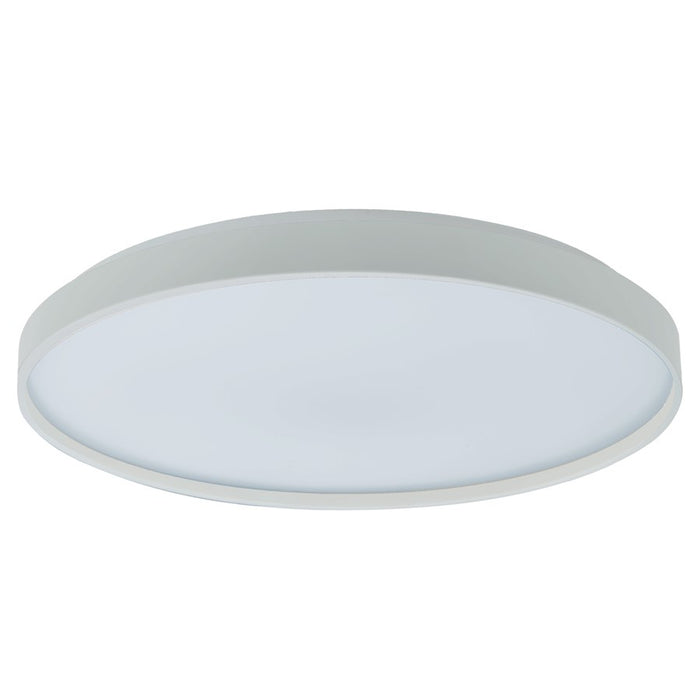 Abra Lighting Tambourine 1 Light 15" Flushmount, White