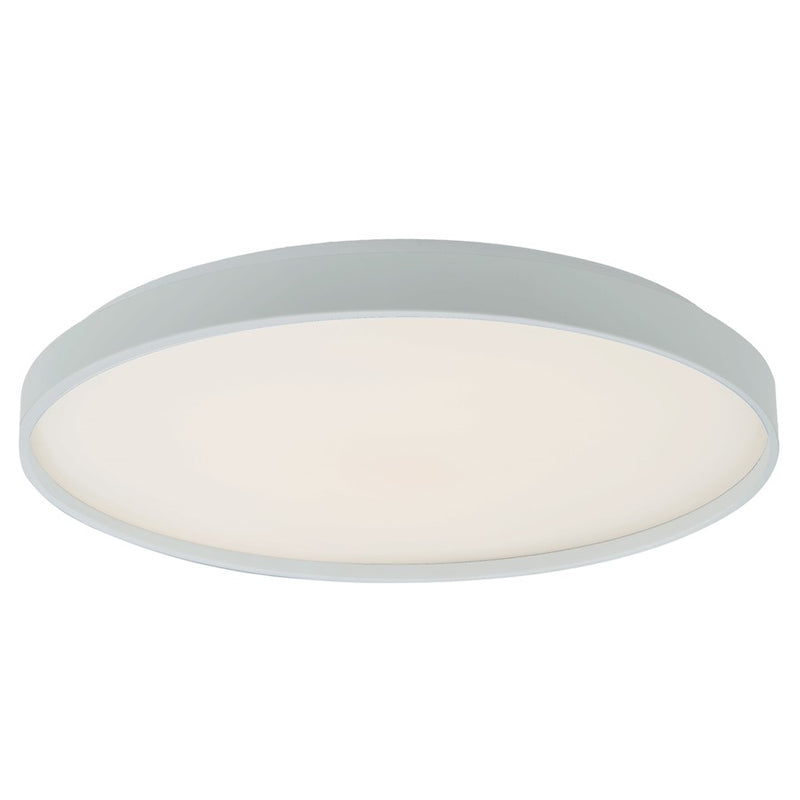 Abra Lighting Tambourine 1 Light 15" Flushmount, White