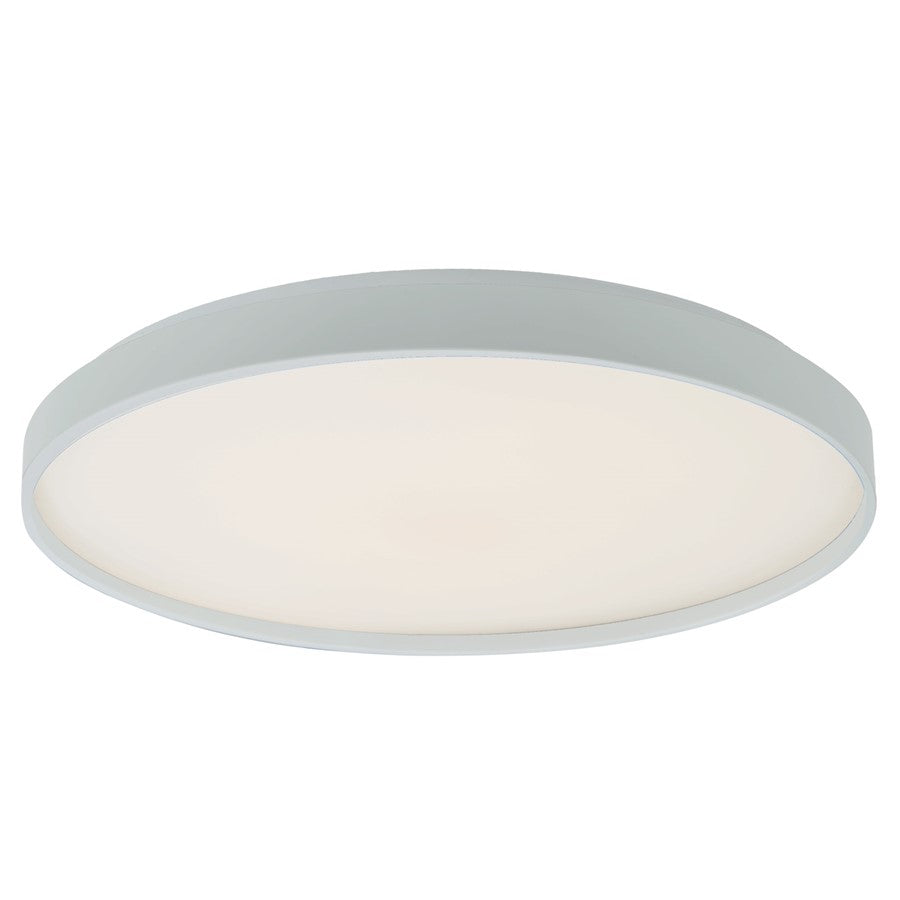 Abra Lighting Tambourine 1 Light 15" Flushmount, White