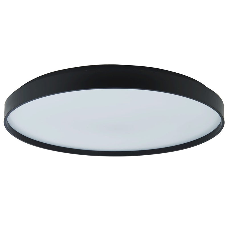 Abra Lighting Tambourine 1 Light 19" Flushmount, Black