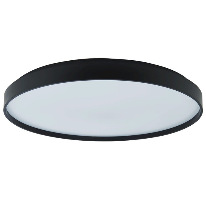 Abra Lighting Tambourine 1 Light 19" Flushmount, Black