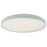 Abra Lighting Tambourine 1Lt 19" Flushmount, White - 30054FM-WH-TAMBOURINE