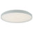 Abra Lighting Tambourine 1 Light 19" Flushmount, White