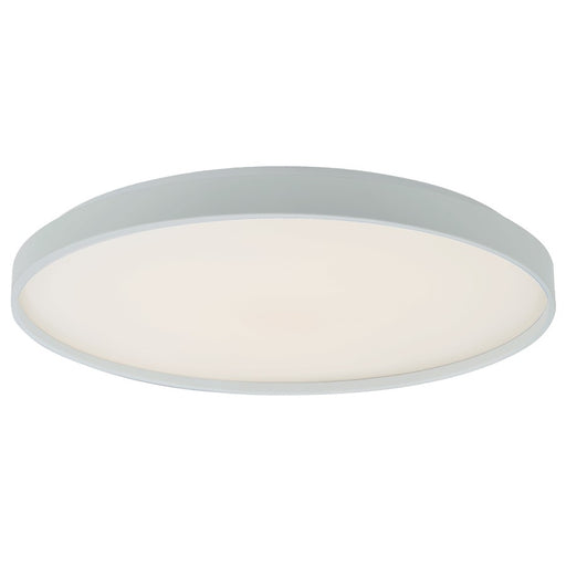 Abra Lighting Tambourine 1 Light 19" Flushmount, White