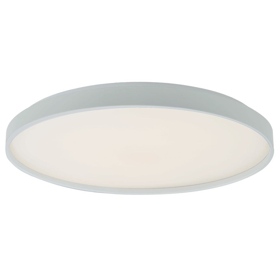 Abra Lighting Tambourine 1 Light 19" Flushmount, White