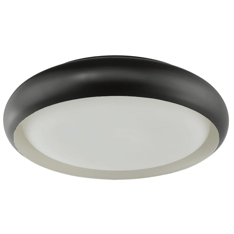 Abra Lighting Euphoria 1 Light 18" Curved Frame/Opal, Bronze