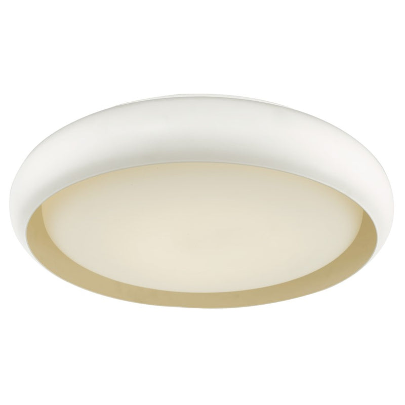Abra Lighting Euphoria 1 Light 18" Curved Frame/Opal, White