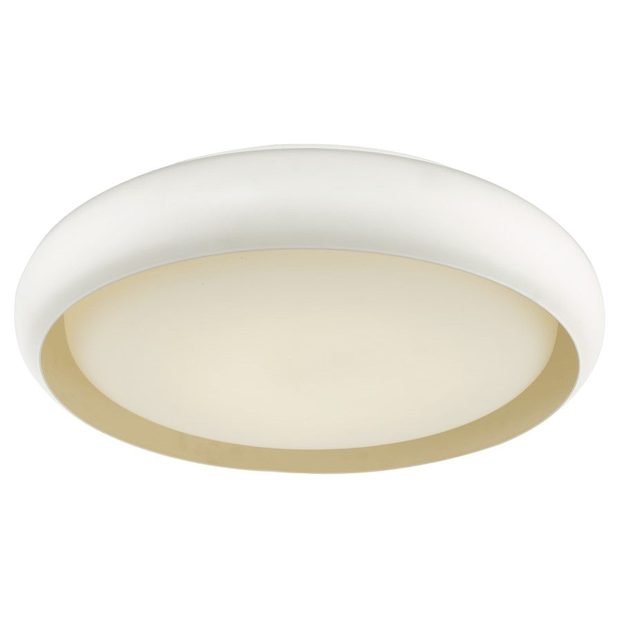 Abra Lighting Euphoria 1 Light 18" Curved Frame/Opal, White