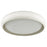 Abra Lighting Euphoria 1 Light 18" Curved Frame/Opal, White