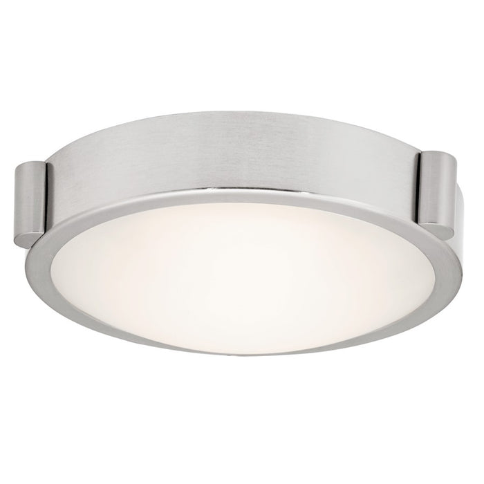 Abra Lighting Halo 1Lt 8" Frosted Flushmount, Nickel - 30064FM-BN-HALO