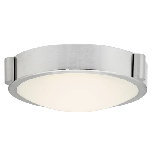 Abra Lighting Halo 1 Light 8" Frosted Flushmount, Nickel