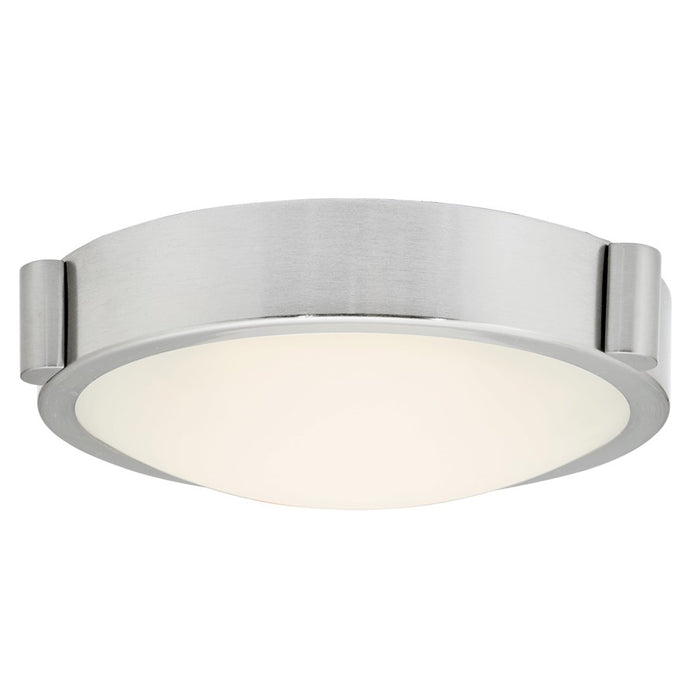 Abra Lighting Halo 1 Light 8" Frosted Flushmount, Nickel
