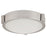 Abra Lighting Halo 1 Light 8" Frosted Flushmount, Nickel