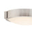 Abra Lighting Halo 1 Light 8" Frosted Flushmount, Nickel